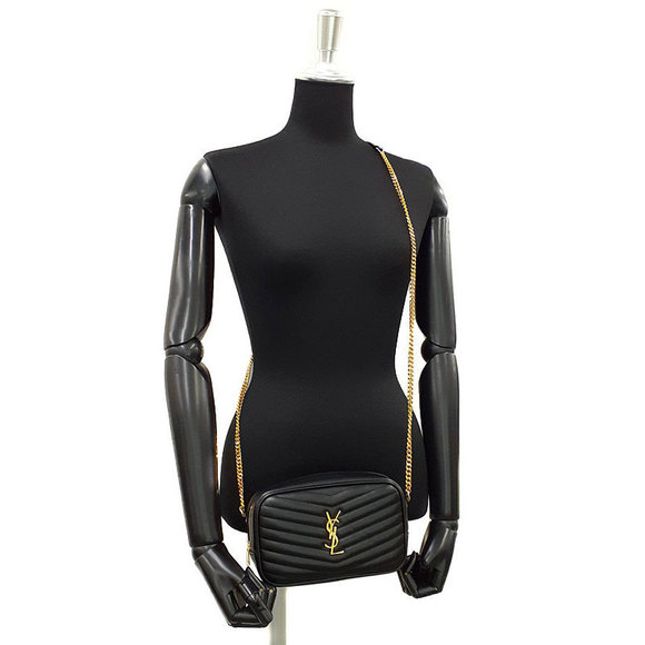 Saint Laurent Paris Lou Mini Bag Shoulder Black - Picture 9 of 9